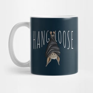 Hang Loose Surfer Wisdom Funny Cute Chilling Bat Mug